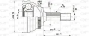 Gelenksatz, Antriebswelle radseitig OPEN PARTS CVJ5203.10