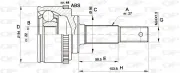 Gelenksatz, Antriebswelle Vorderachse radseitig OPEN PARTS CVJ5338.10