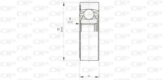 Gelenksatz, Antriebswelle Vorderachse getriebeseitig OPEN PARTS CVJ5408.20 Bild Gelenksatz, Antriebswelle Vorderachse getriebeseitig OPEN PARTS CVJ5408.20