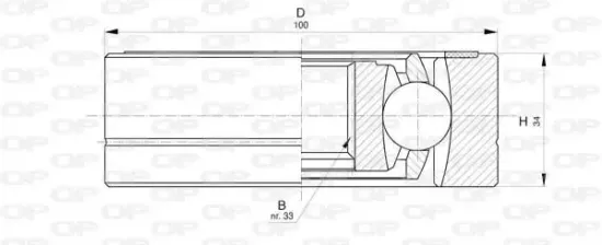 Gelenksatz, Antriebswelle Vorderachse getriebeseitig OPEN PARTS CVJ5795.20 Bild Gelenksatz, Antriebswelle Vorderachse getriebeseitig OPEN PARTS CVJ5795.20