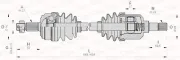 Antriebswelle Vorderachse links OPEN PARTS DRS6046.00