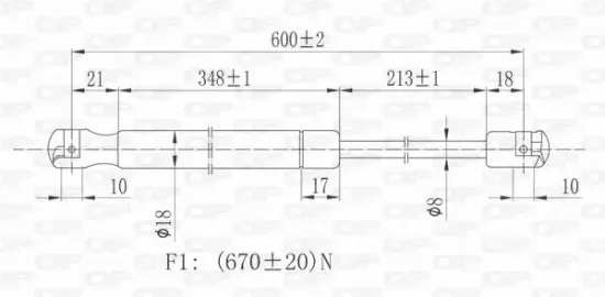 Gasfeder, Koffer-/Laderaum hinten beidseitig OPEN PARTS GSR6106.00 Bild Gasfeder, Koffer-/Laderaum hinten beidseitig OPEN PARTS GSR6106.00
