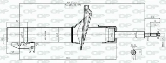 Stoßdämpfer Vorderachse OPEN PARTS SAB8412.31 Bild Stoßdämpfer Vorderachse OPEN PARTS SAB8412.31