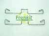 Zubehörsatz, Scheibenbremsbelag Vorderachse FRENKIT 901633