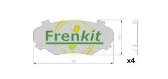 Zubehörsatz, Feststellbremsbacken Hinterachse FRENKIT 950751 Bild Zubehörsatz, Feststellbremsbacken Hinterachse FRENKIT 950751