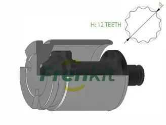 Kolben, Bremssattel Hinterachse FRENKIT K345201