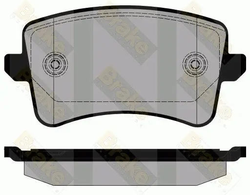 Bremsbelagsatz, Scheibenbremse Hinterachse Brake ENGINEERING PA1809 Bild Bremsbelagsatz, Scheibenbremse Hinterachse Brake ENGINEERING PA1809