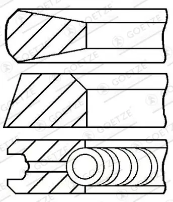 Kolbenringsatz GOETZE ENGINE 08-105500-00 Bild Kolbenringsatz GOETZE ENGINE 08-105500-00