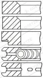 Kolbenringsatz GOETZE ENGINE 08-154600-00