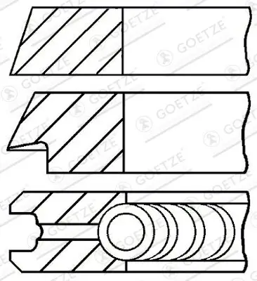 Kolbenringsatz GOETZE ENGINE 08-109400-10 Bild Kolbenringsatz GOETZE ENGINE 08-109400-10