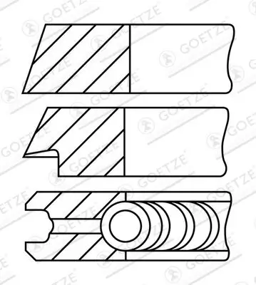 Kolbenringsatz GOETZE ENGINE 08-109407-30