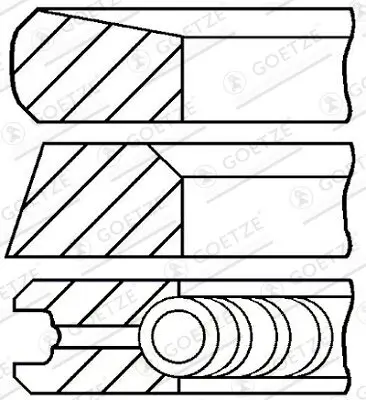 Kolbenringsatz GOETZE ENGINE 08-113500-00 Bild Kolbenringsatz GOETZE ENGINE 08-113500-00