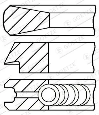 Kolbenringsatz GOETZE ENGINE 08-114400-45 Bild Kolbenringsatz GOETZE ENGINE 08-114400-45