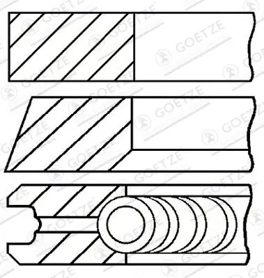 Kolbenringsatz GOETZE ENGINE 08-114907-00