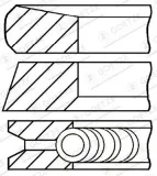 Kolbenringsatz GOETZE ENGINE 08-127407-00