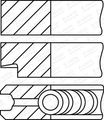 Kolbenringsatz GOETZE ENGINE 08-137606-00