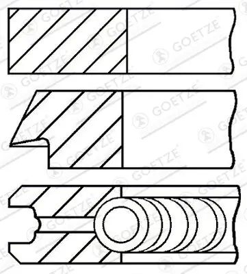 Kolbenringsatz GOETZE ENGINE 08-139400-00 Bild Kolbenringsatz GOETZE ENGINE 08-139400-00