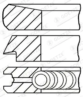 Kolbenringsatz GOETZE ENGINE 08-140000-00