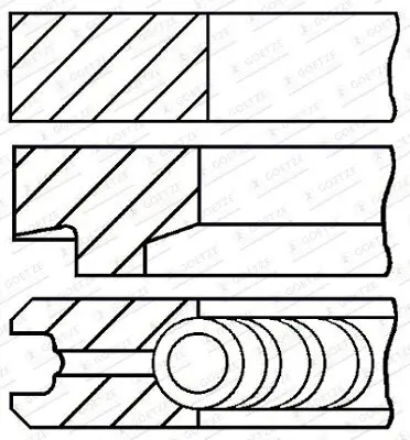 Kolbenringsatz GOETZE ENGINE 08-146108-00 Bild Kolbenringsatz GOETZE ENGINE 08-146108-00
