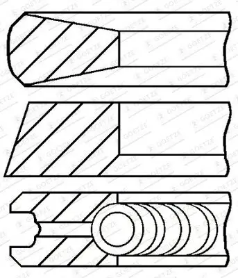 Kolbenringsatz GOETZE ENGINE 08-181100-00 Bild Kolbenringsatz GOETZE ENGINE 08-181100-00