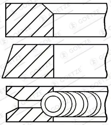 Kolbenringsatz GOETZE ENGINE 08-228400-00