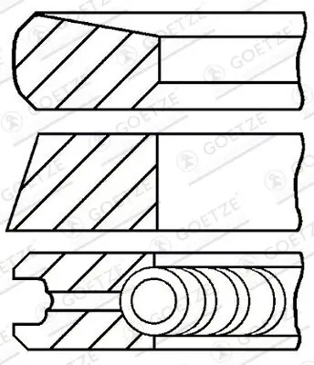 Kolbenringsatz GOETZE ENGINE 08-287000-00