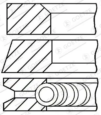 Kolbenringsatz GOETZE ENGINE 08-336600-00