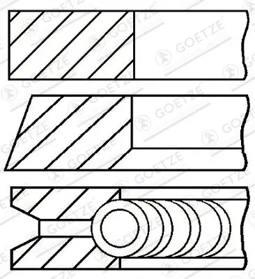 Kolbenringsatz GOETZE ENGINE 08-337300-00