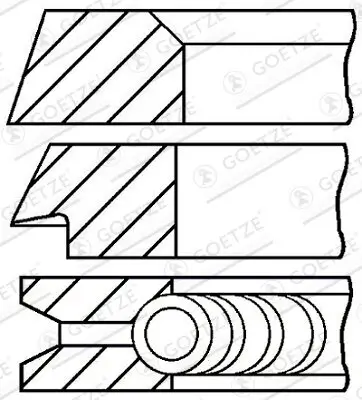 Kolbenringsatz GOETZE ENGINE 08-394600-00