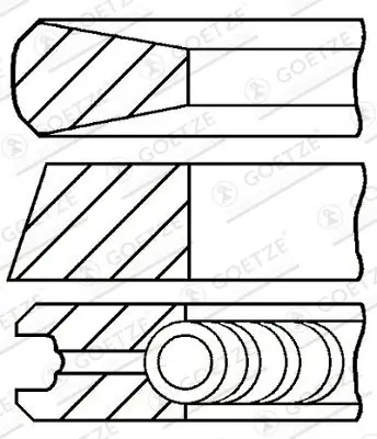 Kolbenringsatz GOETZE ENGINE 08-421600-10