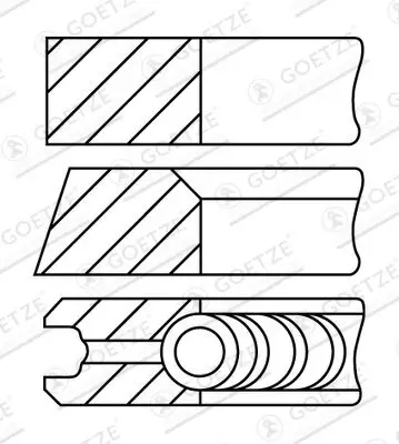 Kolbenringsatz GOETZE ENGINE 08-421800-30 Bild Kolbenringsatz GOETZE ENGINE 08-421800-30