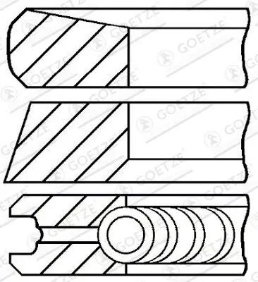 Kolbenringsatz GOETZE ENGINE 08-422000-00 Bild Kolbenringsatz GOETZE ENGINE 08-422000-00