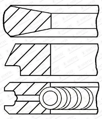 Kolbenringsatz GOETZE ENGINE 08-424007-00 Bild Kolbenringsatz GOETZE ENGINE 08-424007-00