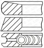 Kolbenringsatz GOETZE ENGINE 08-424900-00