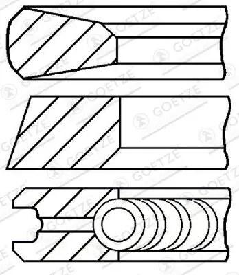 Kolbenringsatz GOETZE ENGINE 08-427400-00