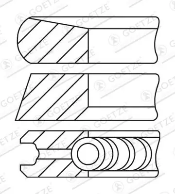 Kolbenringsatz GOETZE ENGINE 08-435200-10