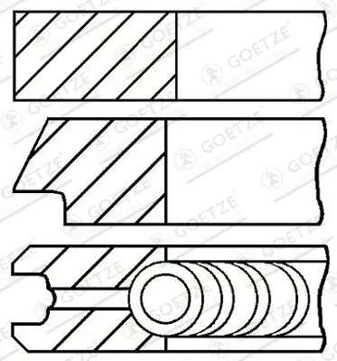 Kolbenringsatz GOETZE ENGINE 08-436500-00 Bild Kolbenringsatz GOETZE ENGINE 08-436500-00