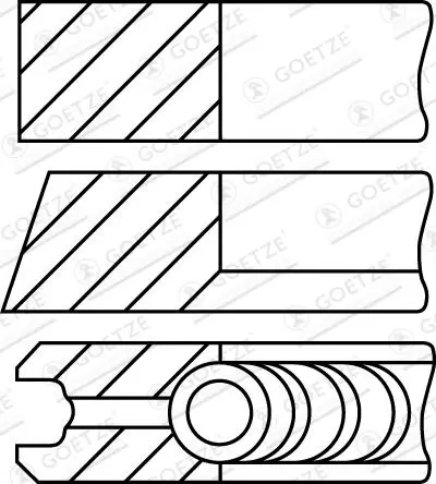 Kolbenringsatz GOETZE ENGINE 08-447505-00 Bild Kolbenringsatz GOETZE ENGINE 08-447505-00