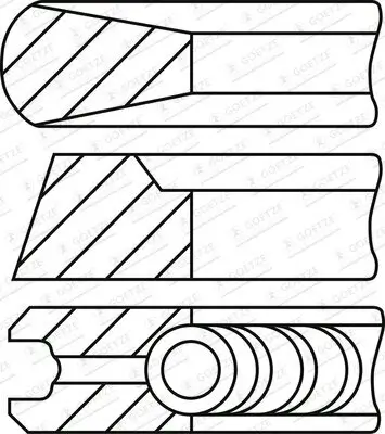 Kolbenringsatz GOETZE ENGINE 08-447607-00 Bild Kolbenringsatz GOETZE ENGINE 08-447607-00