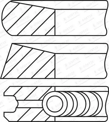 Kolbenringsatz GOETZE ENGINE 08-448600-00 Bild Kolbenringsatz GOETZE ENGINE 08-448600-00