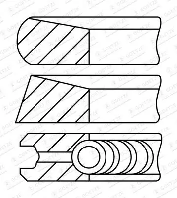Kolbenringsatz GOETZE ENGINE 08-448605-00