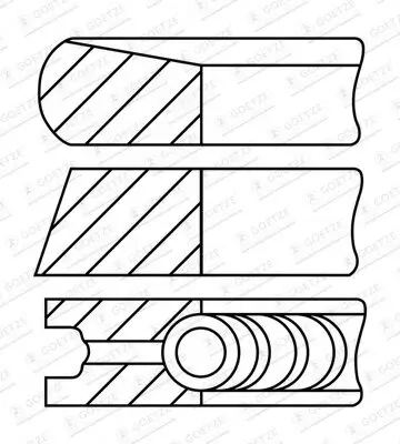 Kolbenringsatz GOETZE ENGINE 08-452000-00 Bild Kolbenringsatz GOETZE ENGINE 08-452000-00