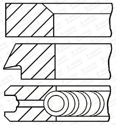 Kolbenringsatz GOETZE ENGINE 08-453000-00