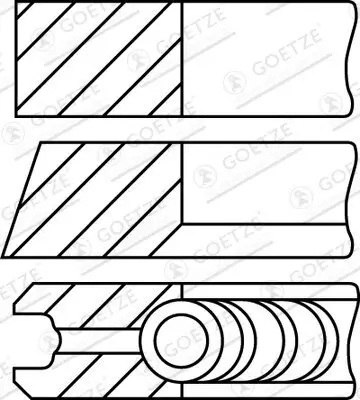 Kolbenringsatz GOETZE ENGINE 08-501507-10 Bild Kolbenringsatz GOETZE ENGINE 08-501507-10