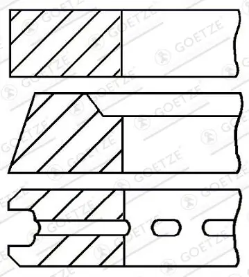 Kolbenringsatz GOETZE ENGINE 08-520107-00