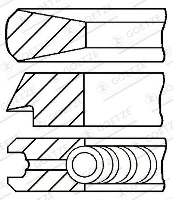 Kolbenringsatz GOETZE ENGINE 08-521811-20 Bild Kolbenringsatz GOETZE ENGINE 08-521811-20