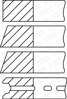 Kolbenringsatz GOETZE ENGINE 08-522300-10 Bild Kolbenringsatz GOETZE ENGINE 08-522300-10