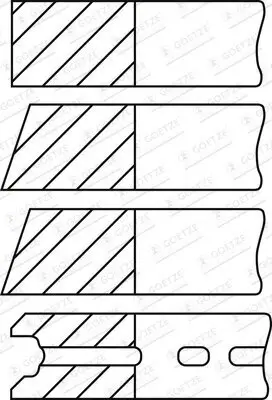 Kolbenringsatz GOETZE ENGINE 08-522314-00 Bild Kolbenringsatz GOETZE ENGINE 08-522314-00
