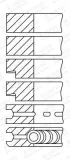 Kolbenringsatz GOETZE ENGINE 08-139500-00