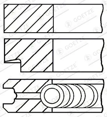 Kolbenringsatz GOETZE ENGINE 08-780609-10 Bild Kolbenringsatz GOETZE ENGINE 08-780609-10